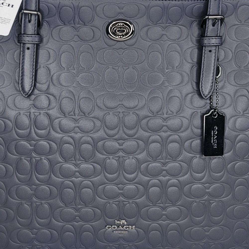😍 Coach Signature Leather Designer Shoulder Purse Laptop Work Bag NWT - Picture 11 of 11